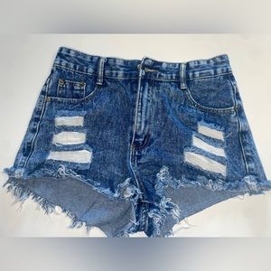 Denim shorts
